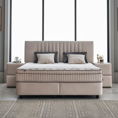 Opbergbed Clara Beige